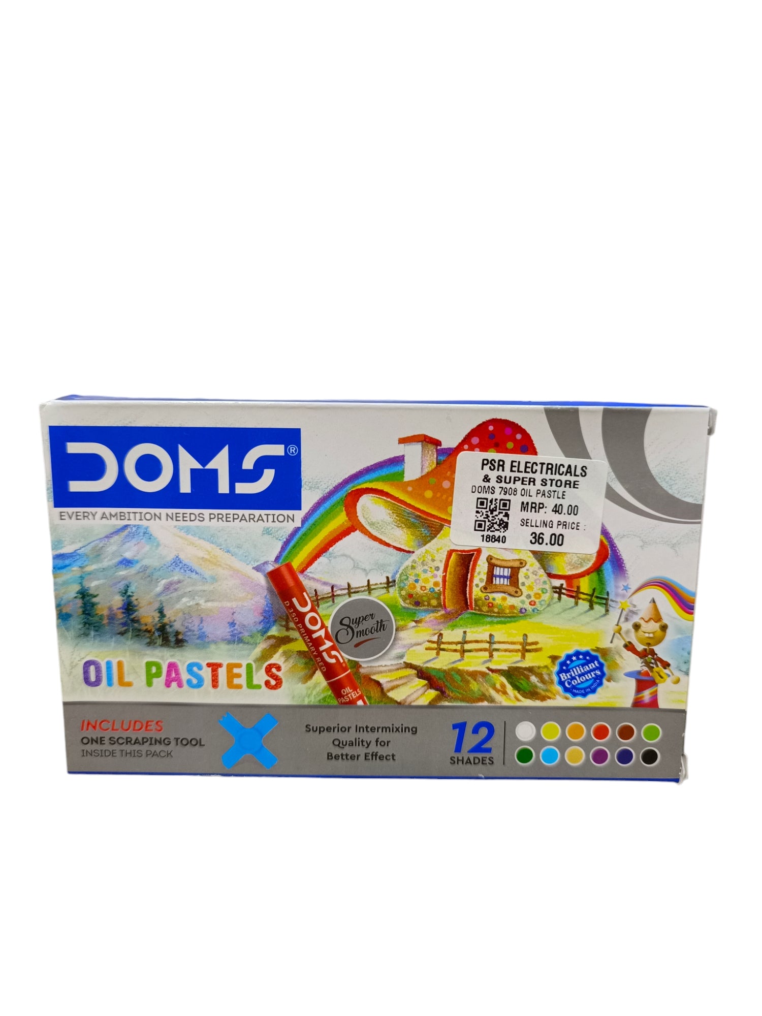 DOMS 7908 OIL PASTLE 12 SHADES DOMS 7908 OIL PASTLE 12 SHADES
